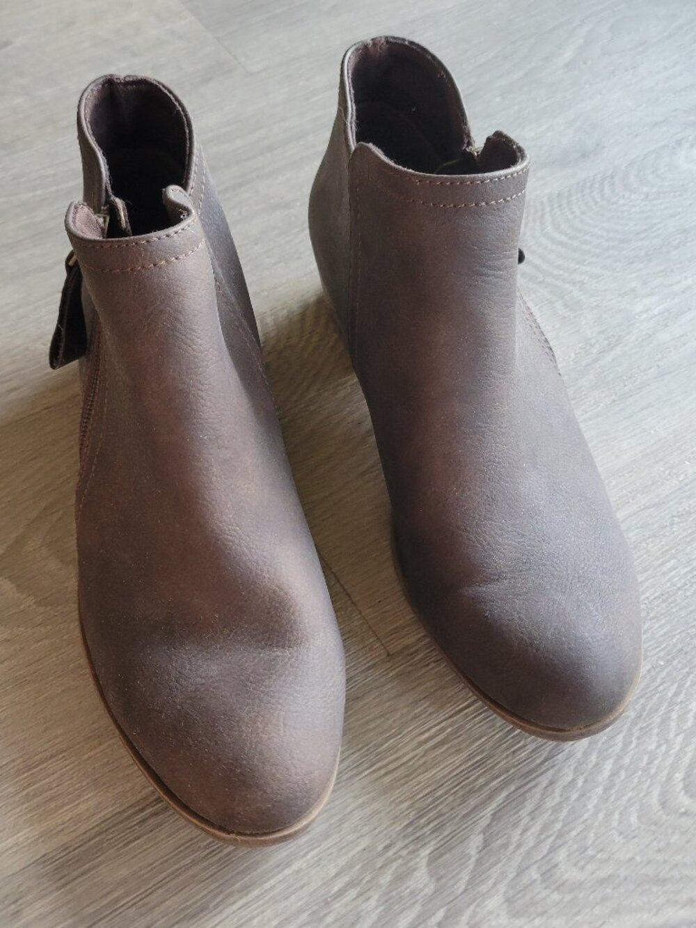 Dark brown AZ Co. Booties